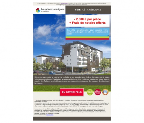 SÈte - Cétia Résidence - Bouwfonds Marignan Immobilier
