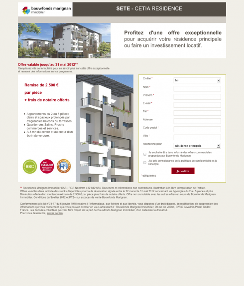 Sète - Cetia Résidence - Bouwfonds Marignan Immobilier