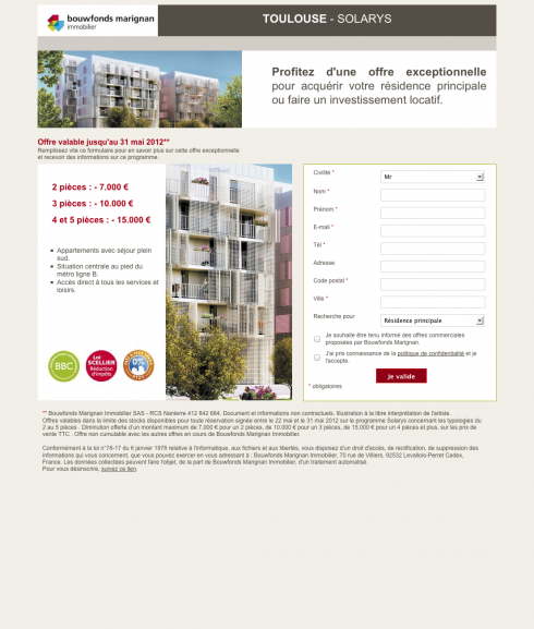 Toulouse - Solarys - Bouwfonds Marignan Immobilier